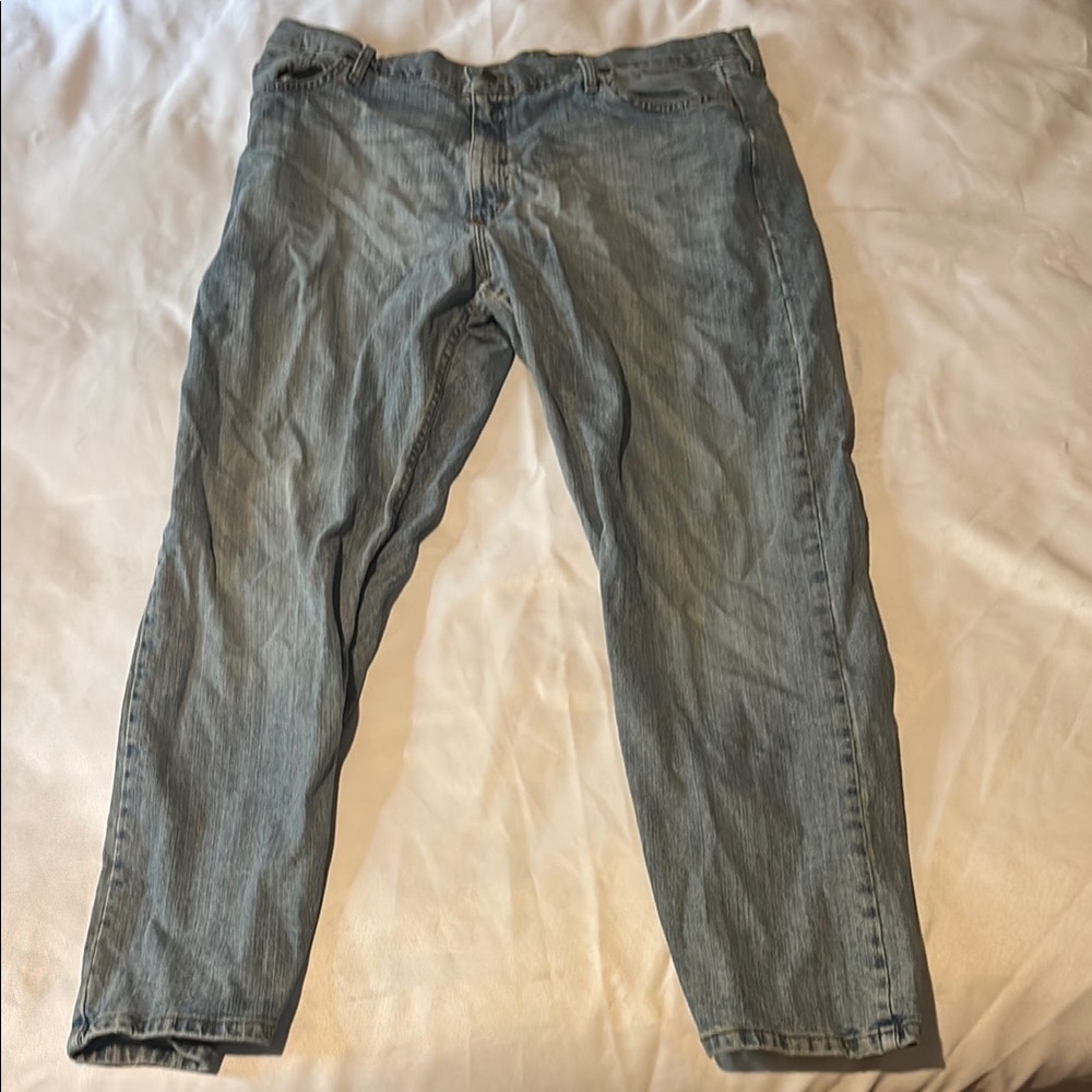 Wrangler Men's Straight Jeans in Soft Blue
